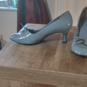 BABY BLUE PATENT LEATHER SHOES